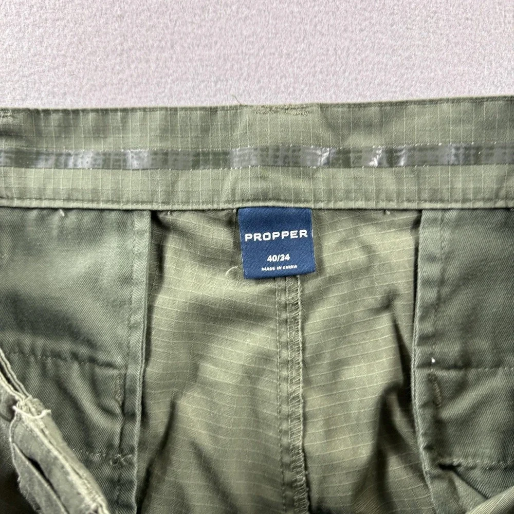 Propper Pants Mens 40x34 Green Cargo Ripstop Relaxed Fit Stretch Outdoor Hiking